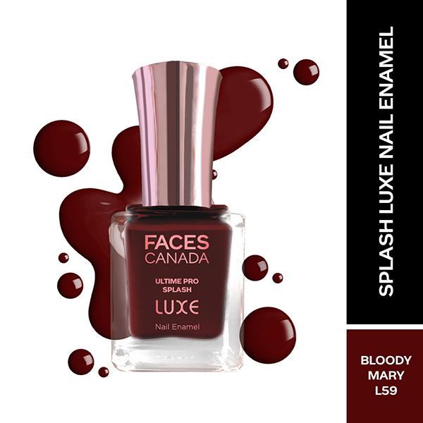 Faces Canada Ultime Pro Splash Luxe Nail Enamel - Bloody Mary (L59) 12 ml - Nail Polish