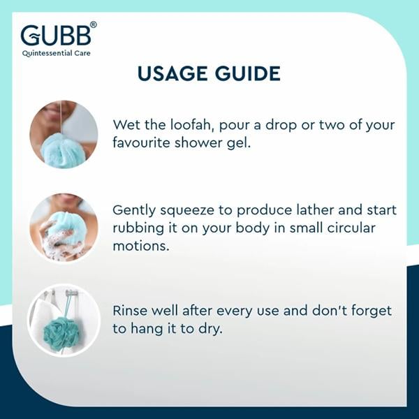 Gubb Exfoliating Bath Loofah - Coral 1's - Loofahs & Sponges