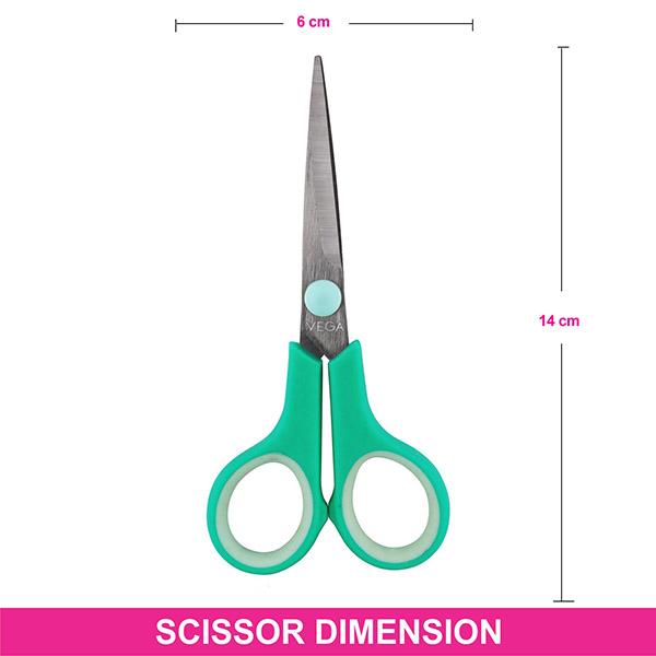 Vega Compact Scissors, Green 2's - Grooming Kits