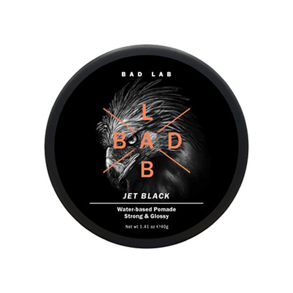Netmeds | Bad Lab Jet Black Water-based Pomade, Strong & Glossy 40 gm