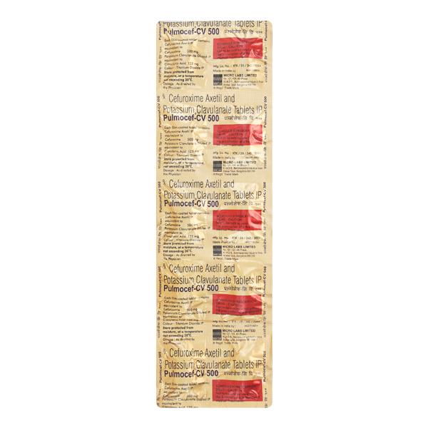 PULMOCEF CV 500mg Tablet 10's - Bacterial Infections-Cep