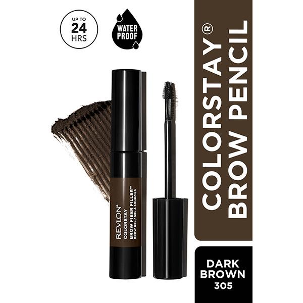 Netmeds | Revlon Colorstay Brow Fiber Filler Gel - Dark Brown 6.8 ml