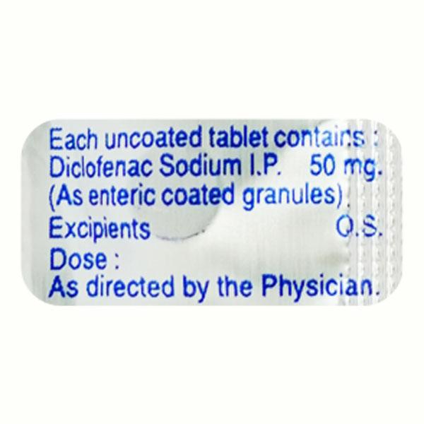 DAN 50mg Tablet 10'S - Pain relief-Nsa