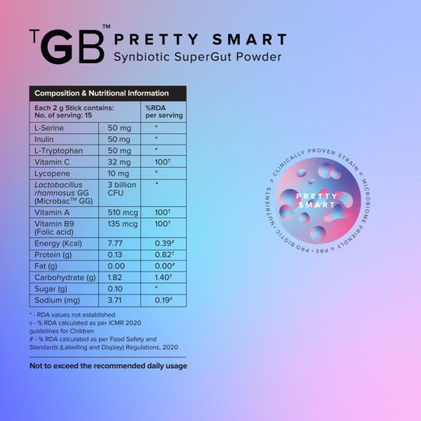 The Good Bug Pretty Smart 2gm Sachet 15's - Kids Nutrition