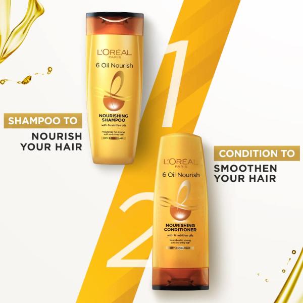 L'Oreal Paris 6 Oil Nourish Nourishing Shampoo 180 ml - Shampoos