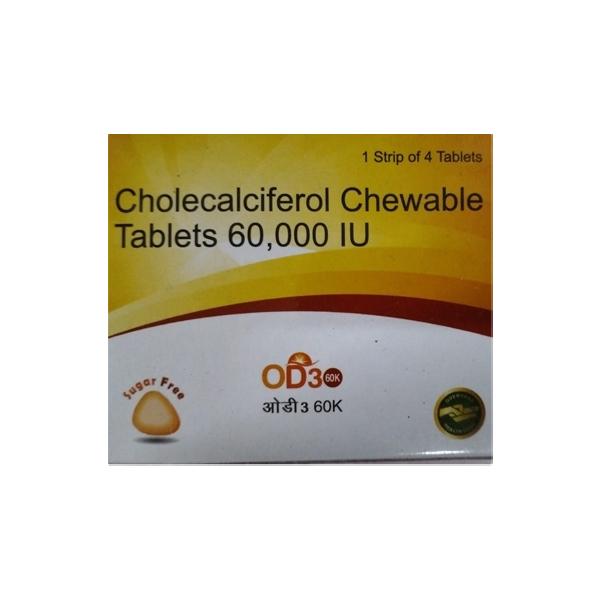 OD3 60K Sugar Free Chewable Tablet 4'S - Supplements-Vit