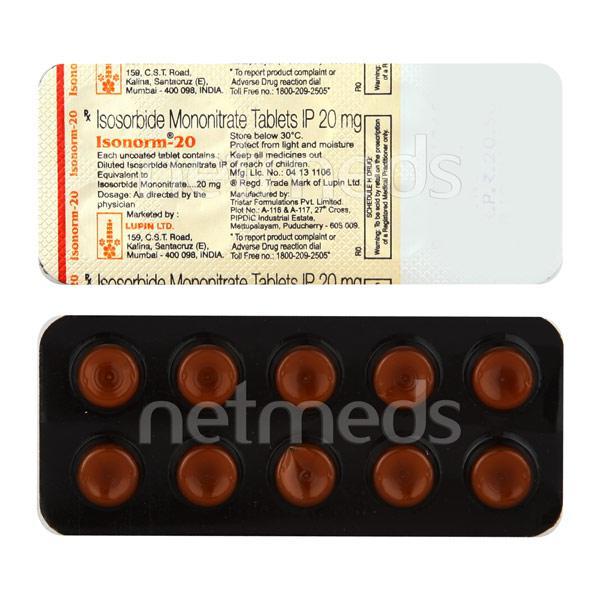 Netmeds | Isonorm 20mg Tablet 10'S