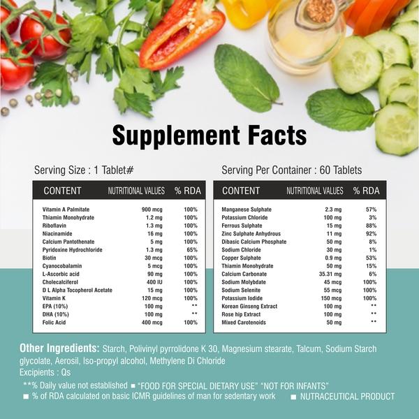 The Curen Multivita M Advanced Men'S Multivitamin Tablet 60's - Multi-Vitamins