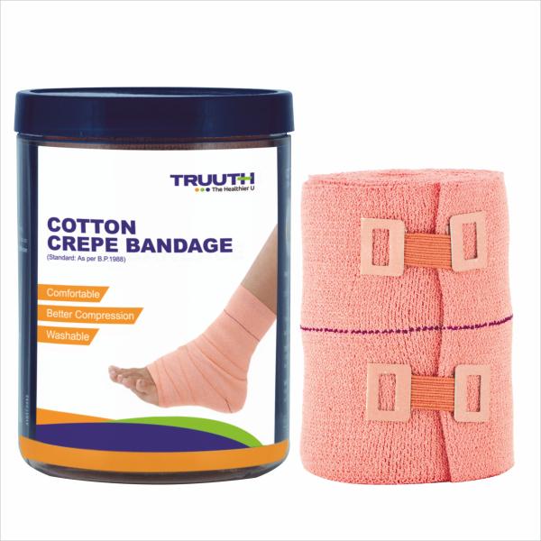 Netmeds | Truuth Crepe Bandage (8 cm x 4 mtr)