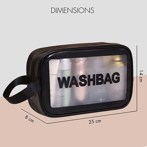 Allure Washable Cosmetic Medium Bag Color Black 1's - Makeup Bags & Cases