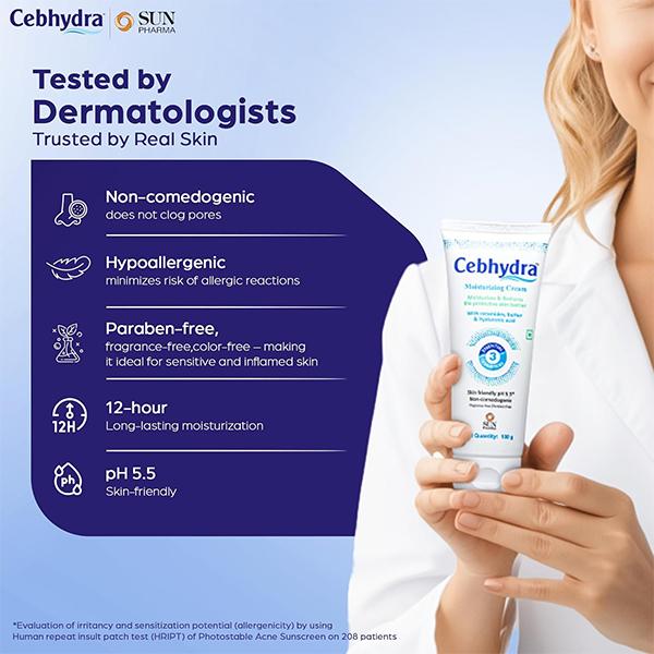 CEBHYDRA MOISTURIZING Cream 100gm - Dry Skin-Emo