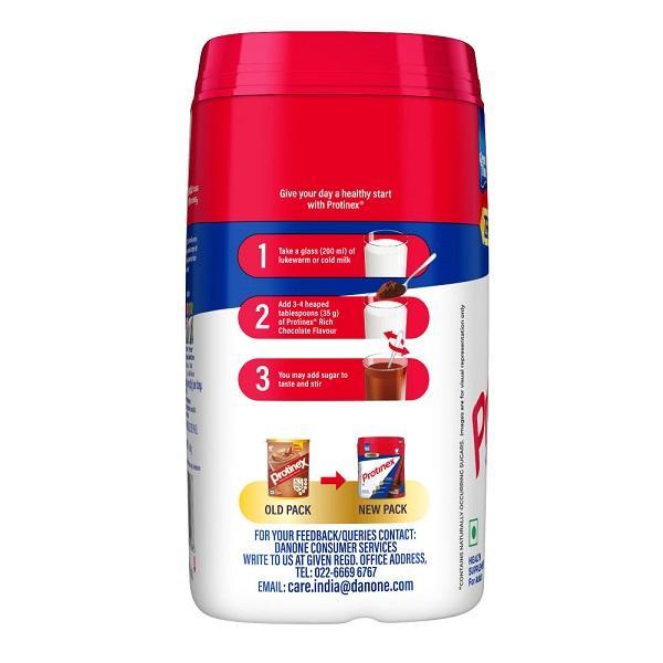 Protinex Powder - Rich Chocolate Flavour 400 gm (Refill Pack) with Free Bottle Worth Rs 500 - Protein Drink