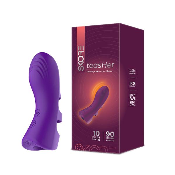 Netmeds | Skore Teasher Rechargeable Finger Massager 1's