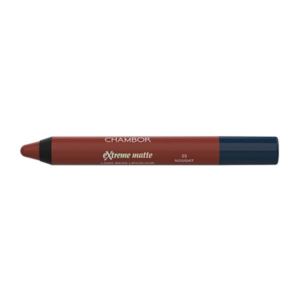 Chambor Extreme Matte Long Wear Lip Colour Make up Les Meringues Collection - Nougat, 23 3 gm - Lip Crayons