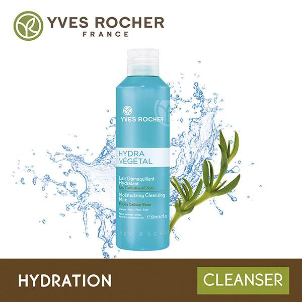 Yves Rocher Hydra Vegetal Moisturizing Cleansing Milk 200 ml - Face Wash & Cleansers