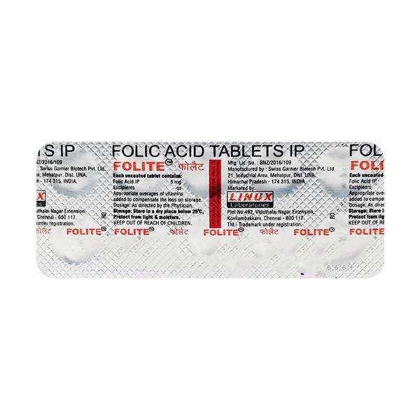 Buy Folite Tablet 10'S Online at Upto 25% OFF | Netmeds