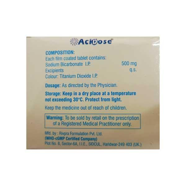 ACIDOSE 500 Tablet 10's - Supplements-Ele
