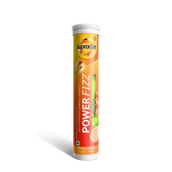Netmeds | Supradyn PowerFizz Effervescent Tablet - Orange Flavour 20's