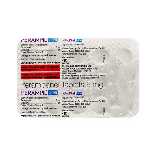 PERAMPIL 6 Tablet 15's - Epilepsy/Convulsion-Ant