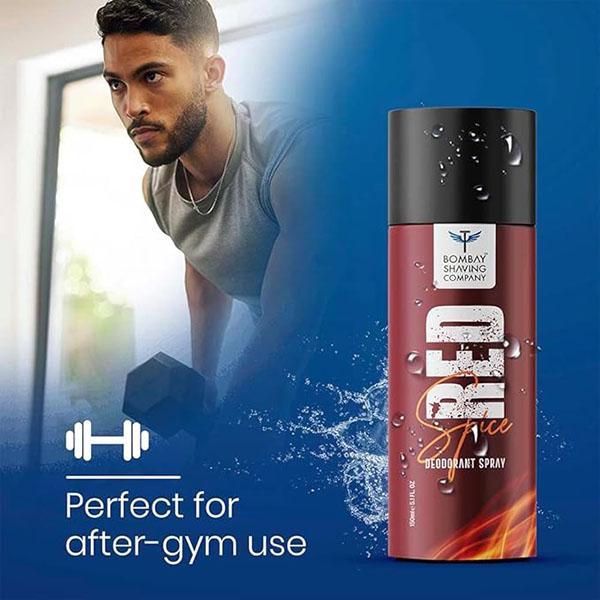 Bombay Shaving Company Red Spice 150 ml x 4 Combo Deodorant Spray for Men 600 ml 4's - Men Perfumes (Edt/Edp)