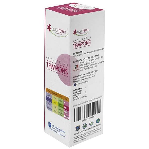 everteen Regular Applicator Tampons for Periods in Women - 1 Pack (8 Tampons) 1's - Tampons