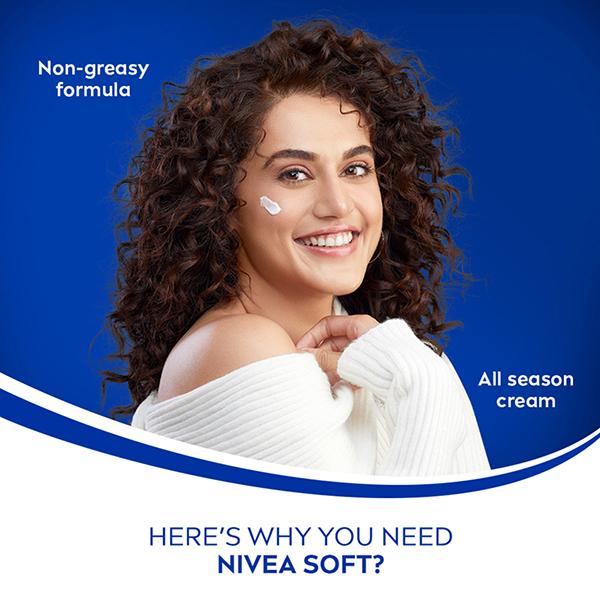 Nivea Soft Moisturising Cream Playfull Peach 200 ml - Lotions & Creams