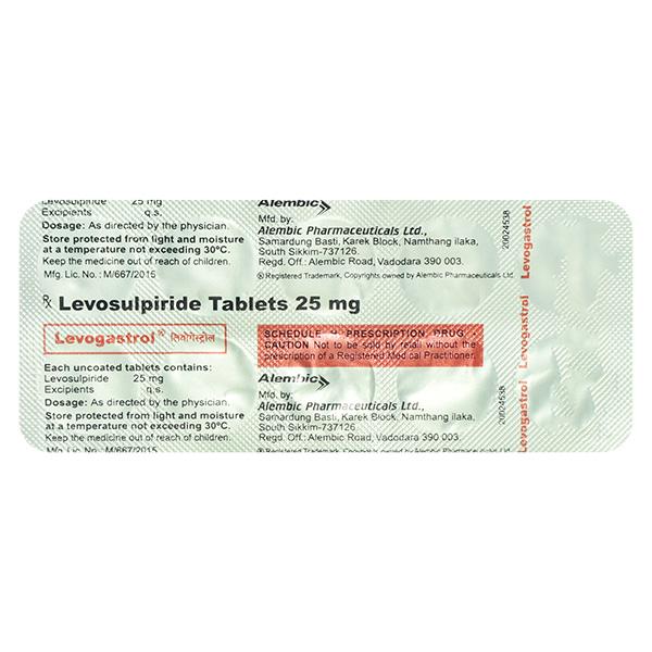 Levogastrol 25mg Tablet 10'S - Ulcerative Colitis/Bowel Inflammatory Disease-GIT