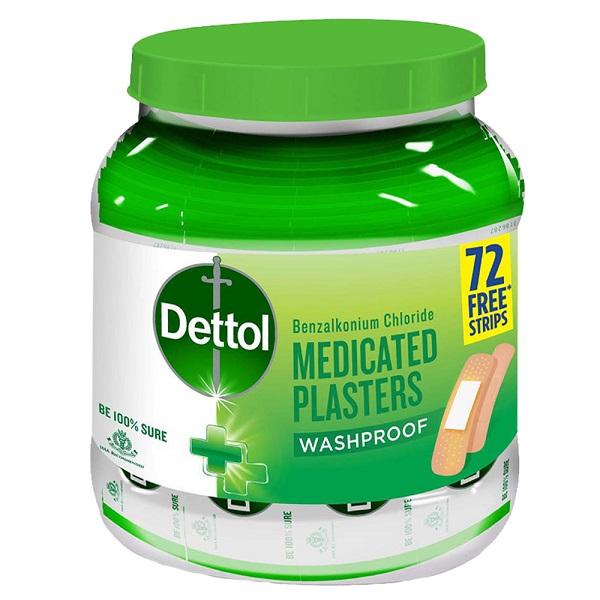 Netmeds | Dettol Medicated Plasters Washproof 172's