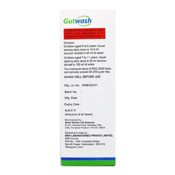 GUTWASH Oral Solution 200ml - Constipation-Lax