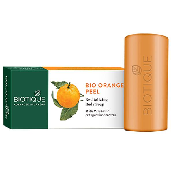 Netmeds | Biotique Advanced Ayurveda Orange Peel Renewing Bathing Bar 150 gm