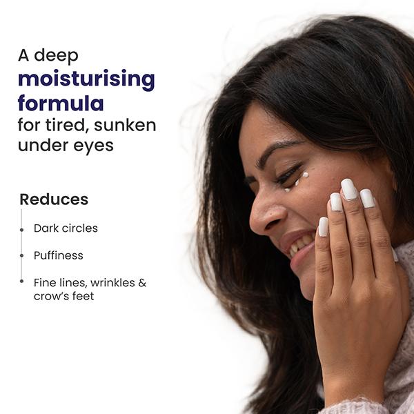 Re'equil Under Eye Cream Fades Dark Circles, Reduces Puffiness, Fine Lines, and Crow's Feet Unisex for all Skin Types 15 gm - Under Eye Creams & Serums