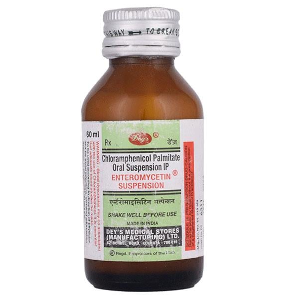 Enteromycetin 125mg Syrup 60ml - Bacterial Infections-Chl