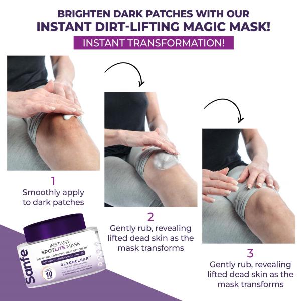 Sanfe Instant Spotlite Mask Lightens Dark Patches in 10 Minutes Exfoliates Dirt and Dead Skin 100 gm - Scrubs & Exfoliants