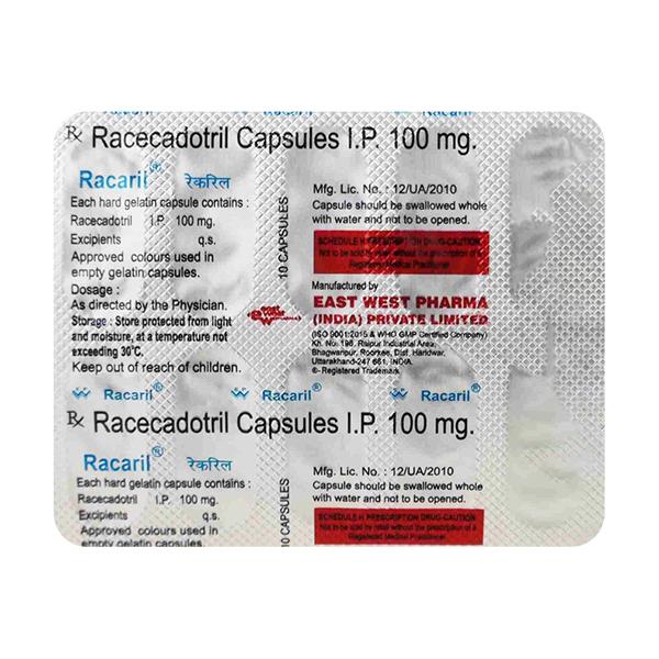RACARIL 100mg Capsule 10's - Diarrhoea-Ant