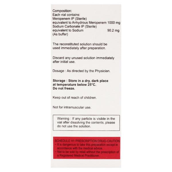 MEROHUGE 1gm Injection 1's - Bacterial Infections-OBL