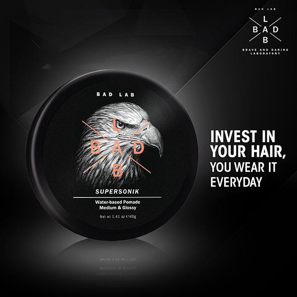 Bad Lab Supersonik Water-Based Pomade (Medium & Glossy) 80 gm - Pomades