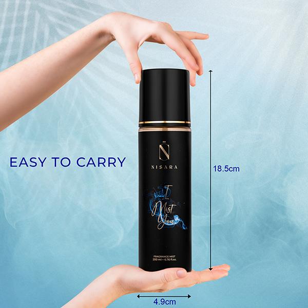 Nisara I Mist You Long Lasting Fresh Citrus Fragrance Body Mist Spray Perfume For Women 200 ml - Body Mist/Spray