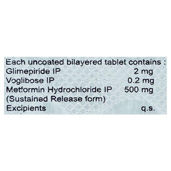 GLIMIACE MV 2 Tablet 10's - Diabetes-Ant