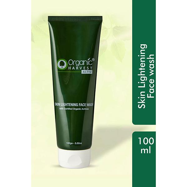 Organic Harvest Activ Skin Lightening Face Wash 100 gm - Face Wash & Cleansers