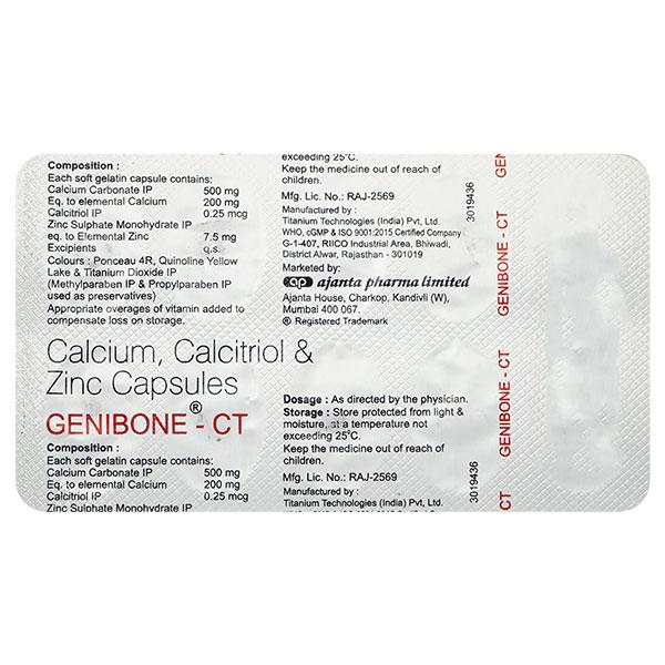 GENIBONE CT Capsule 10's - Bone Metabolism-Age