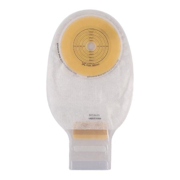 Netmeds | Bao Health One Piece Classical Pouch with Filter Velcro Closure - Transparent 60mm (1146 001F) 5's