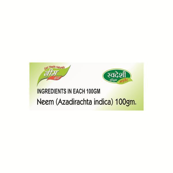 Swadeshi Neem Churna Powder 100 gm - Pure Herbs