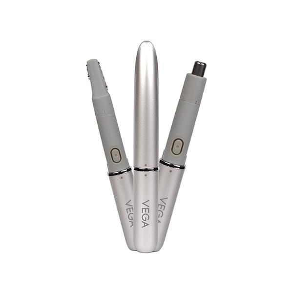Netmeds | Vega EZY 2 In 1 Unisex Face Body and Nose Trimmer IPX 5 (VHBT-02) 1's