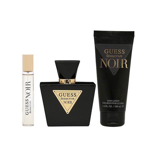 Guess Seductive Noir For Women Set (Eau De Toilette 75Ml + 15Ml + Body Lotion 100Ml + Pouch) 1's - Makeup Kits & Sets