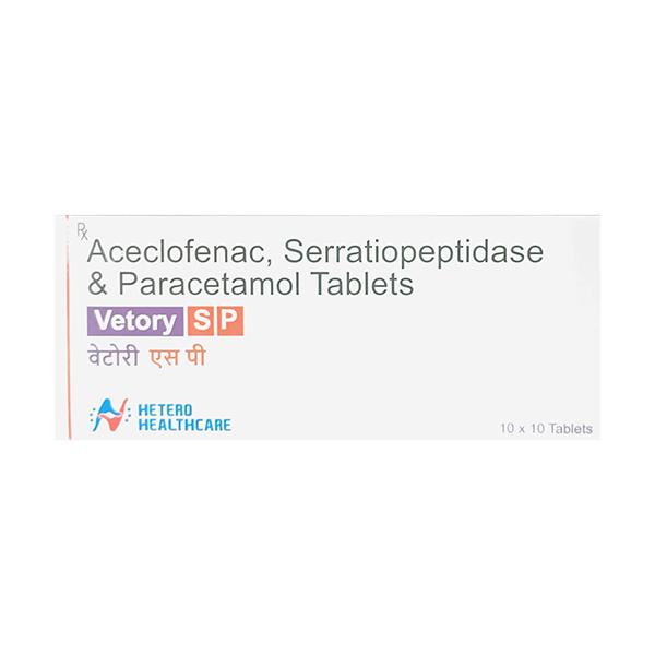 Vetory SP Tablet 10'S - Pain relief-Nsa