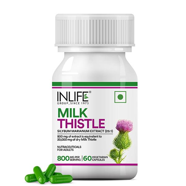 Netmeds | INLIFE Milk Thistle 800 mg Vegetarian Capsule 60's
