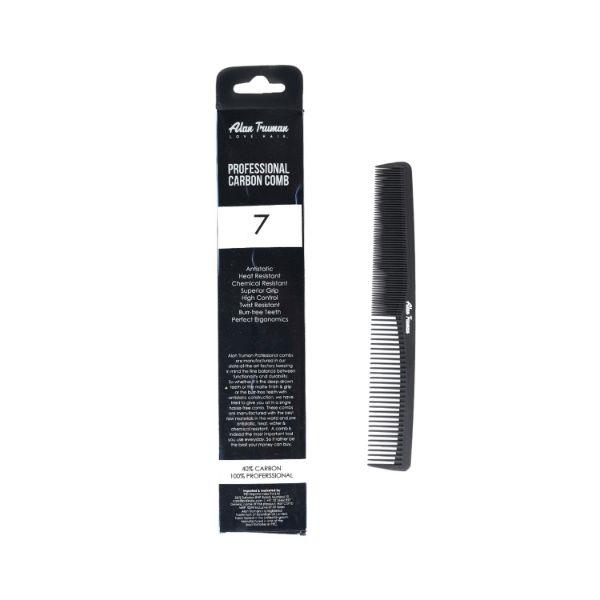 Alan Truman Cb-07 Wide & Fine Teeth Carbon Comb 1's - Hair Combs