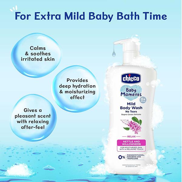 Chicco Baby Moments Mild Bodywash Relax 500 ml - Baby Body Wash