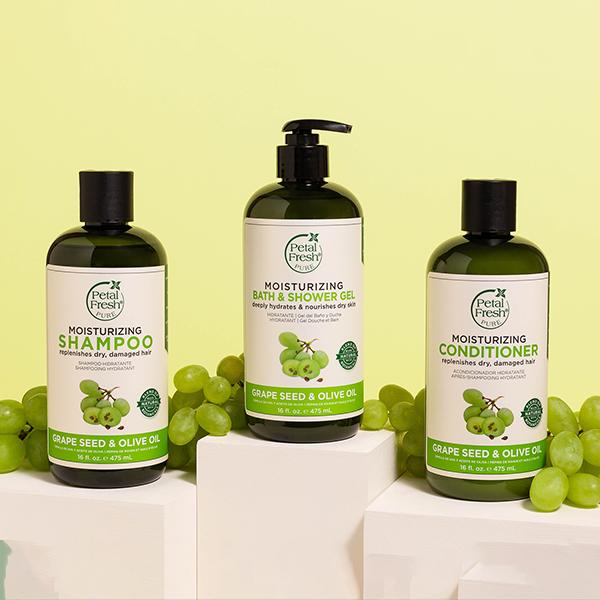 Petal Fresh Moisturzing Grape Seed and Olive Oil Bath and Shower Gel 475 ml - Shower Gels & Body Wash