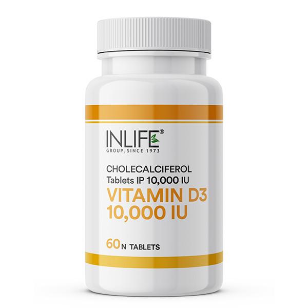 Inlife Vitamin D3 10000 IU Chewable Tablets 60's - Multi-Vitamins